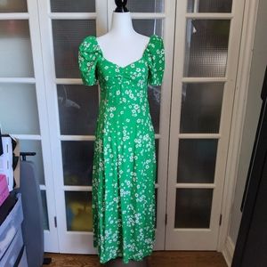 & Other Stories Puff Sleeve Midi Dress